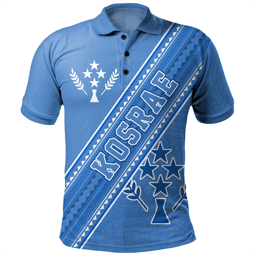 Kosrae Polo Shirt Flag And Coat Of Arms