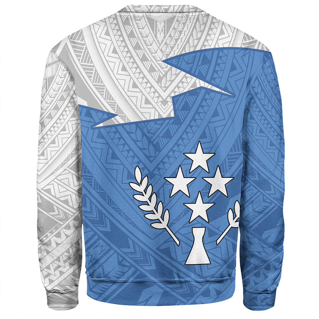Kosrae Sweatshirt Polynesian Tattoo Flag And Coat Of Arms