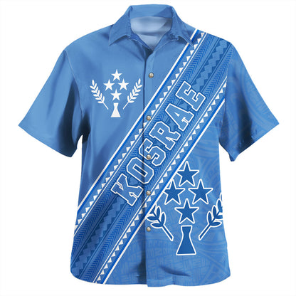 Kosrae Hawaiian Shirt Flag And Coat Of Arms