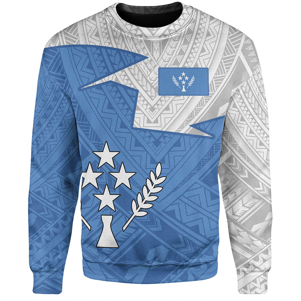 Kosrae Sweatshirt Polynesian Tattoo Flag And Coat Of Arms
