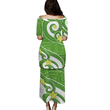 Fiji Puletasi Kubuna Tribal Style