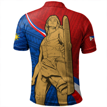 Philippines Filipinos Polo Shirt Lapu-Lapu Hero With Polynesian Pattern