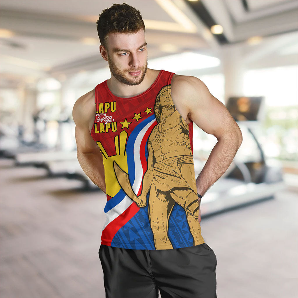 Philippines Filipinos Tank Top Lapu-Lapu Hero With Polynesian Pattern