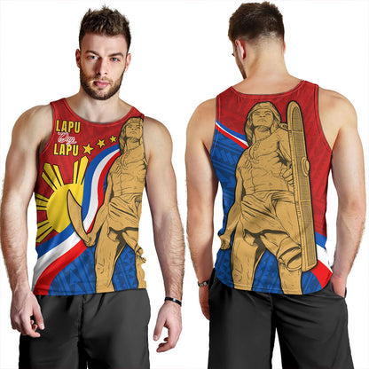 Philippines Filipinos Tank Top Lapu-Lapu Hero With Polynesian Pattern