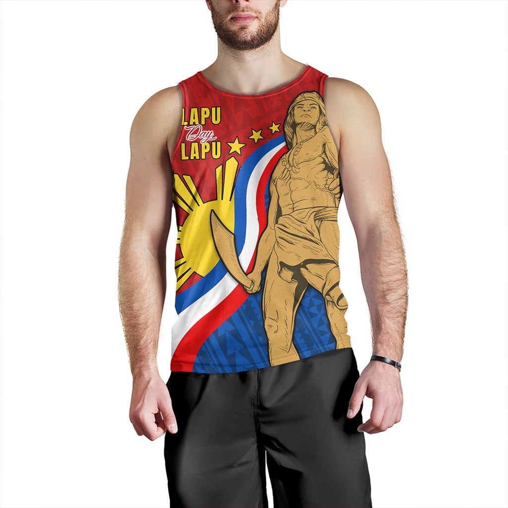 Philippines Filipinos Tank Top Lapu-Lapu Hero With Polynesian Pattern