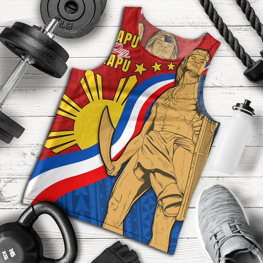 Philippines Filipinos Tank Top Lapu-Lapu Hero With Polynesian Pattern