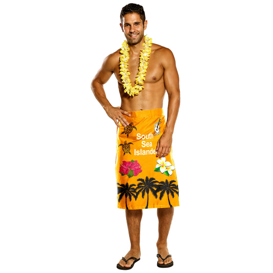 Polynesian Lavalava South Sea Islanders Palm Tree And Turtle
