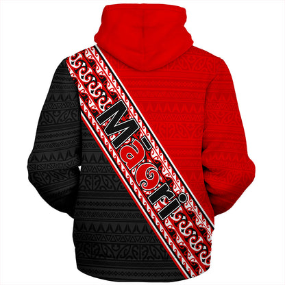 New Zealand Sherpa Hoodie Maori Aotearoa Tribal Waitangi Day