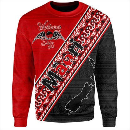 New Zealand Sweatshirt Maori Aotearoa Tribal Waitangi Day
