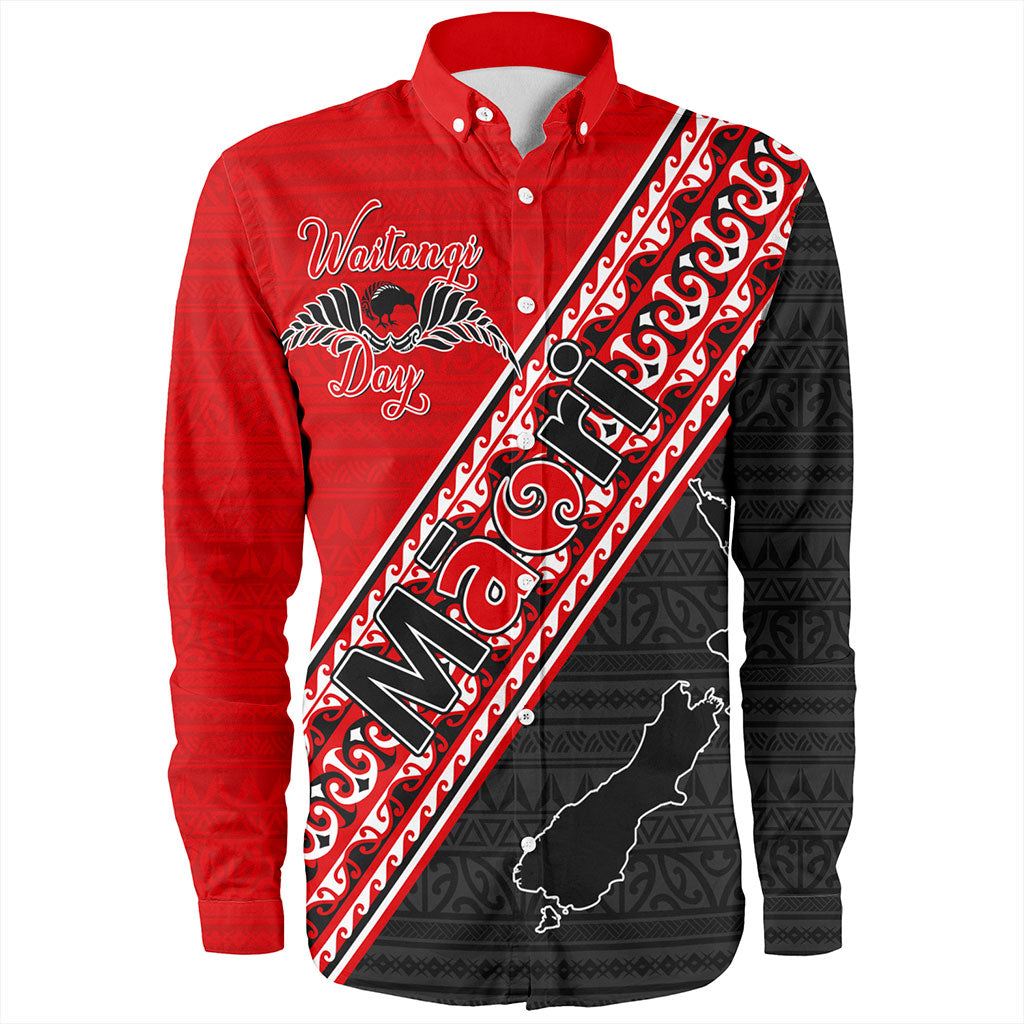 New Zealand Long Sleeve Shirt Maori Aotearoa Tribal Waitangi Day