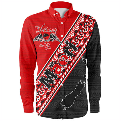 New Zealand Long Sleeve Shirt Maori Aotearoa Tribal Waitangi Day