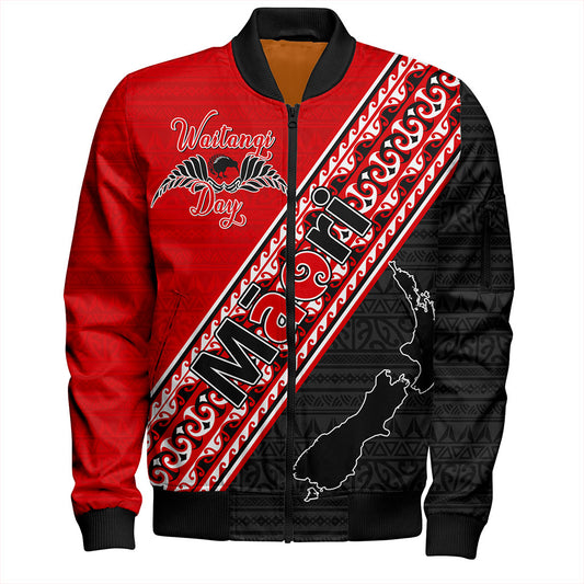New Zealand Bomber Jacket Maori Aotearoa Tribal Waitangi Day