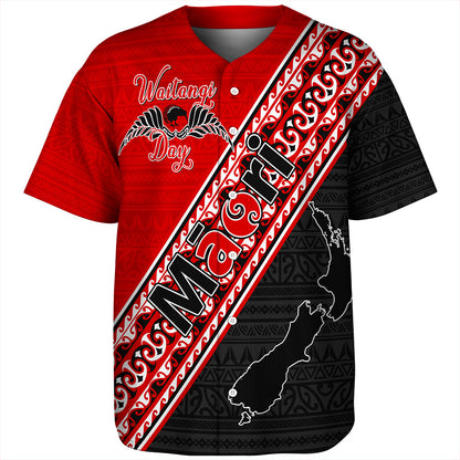 New Zealand Baseball Shirt Maori Aotearoa Tribal Waitangi Day