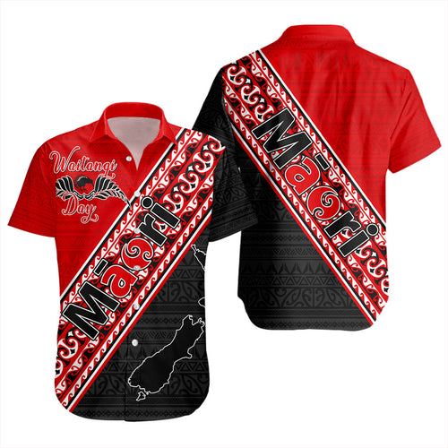 New Zealand Short Sleeve Shirt Maori Aotearoa Tribal Waitangi Day