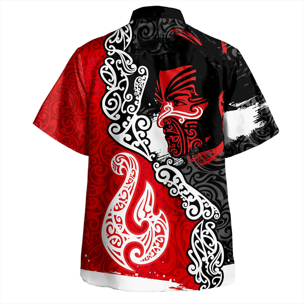 New Zealand Hawaiian Shirt Maori People Of New Zealand Grunge Pattern