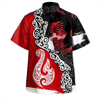 New Zealand Hawaiian Shirt Maori People Of New Zealand Grunge Pattern