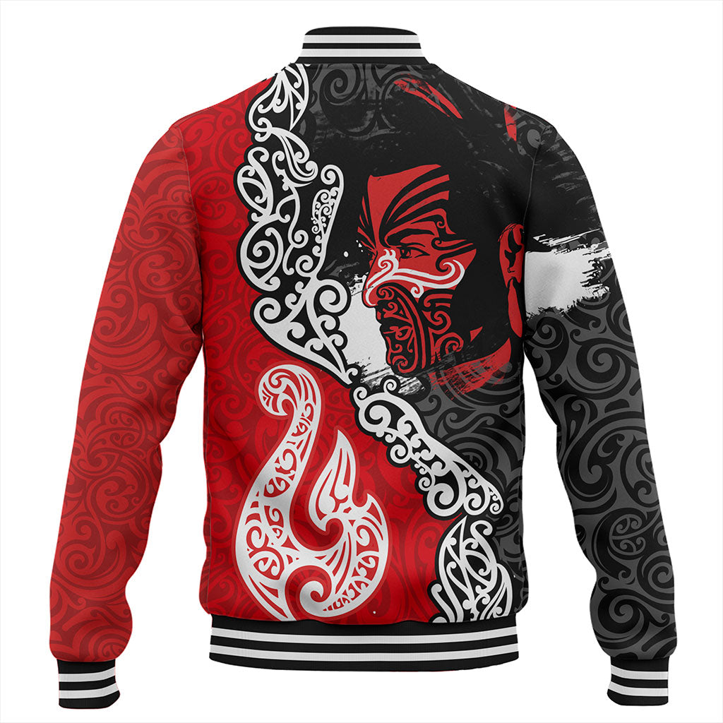 New Zealand Baseball Jacket Maori People Of New Zealand Grunge Pattern