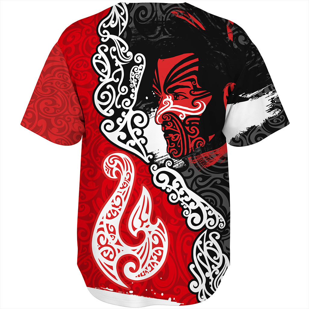New Zealand Baseball Shirt Maori People Of New Zealand Grunge Pattern