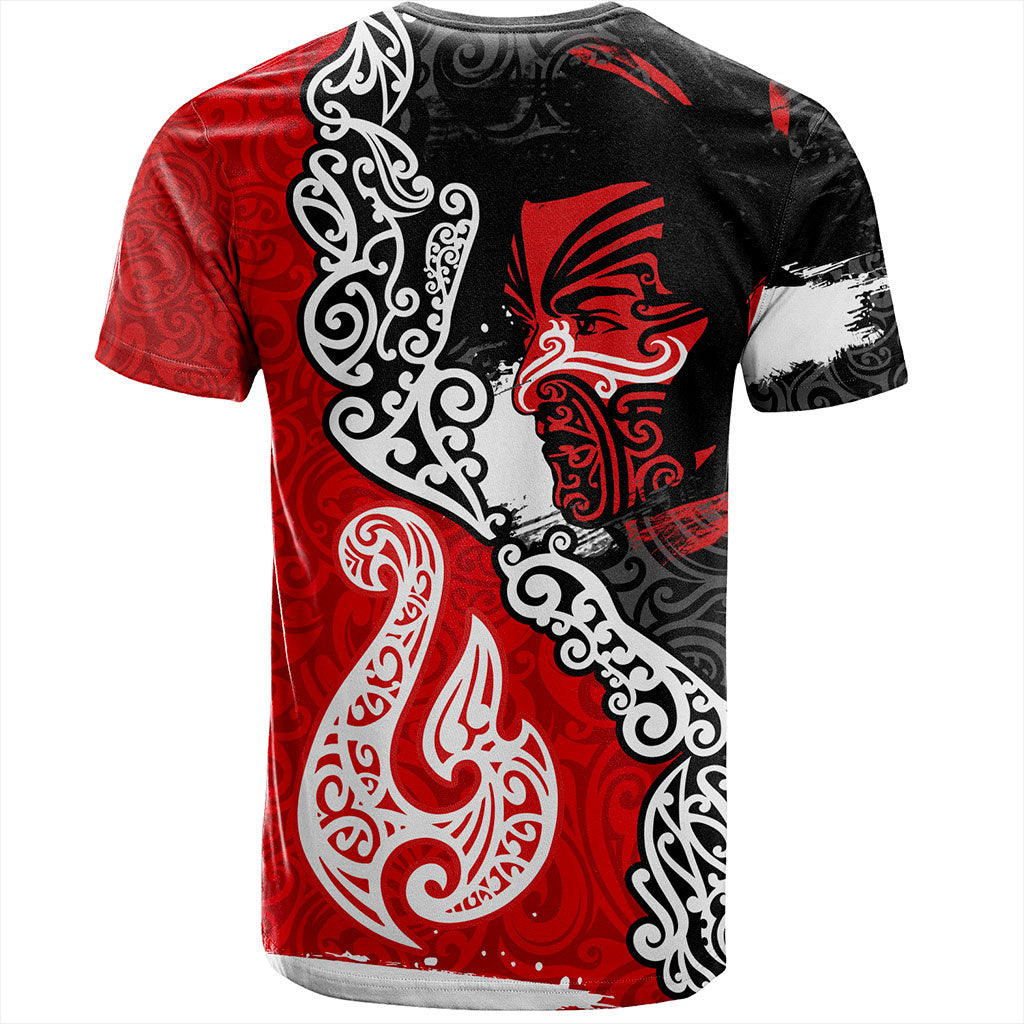 New Zealand T-Shirt Maori People Of New Zealand Grunge Pattern