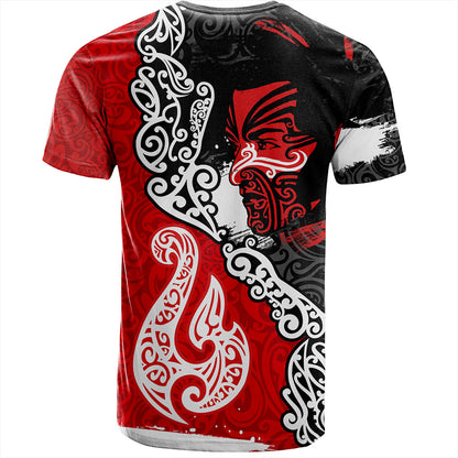 New Zealand T-Shirt Maori People Of New Zealand Grunge Pattern