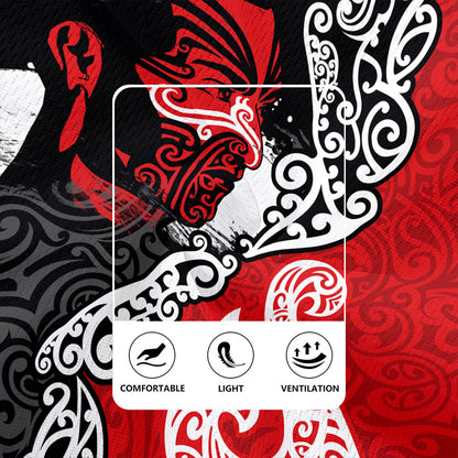 New Zealand Rugby Jersey Maori People Of New Zealand Grunge Pattern