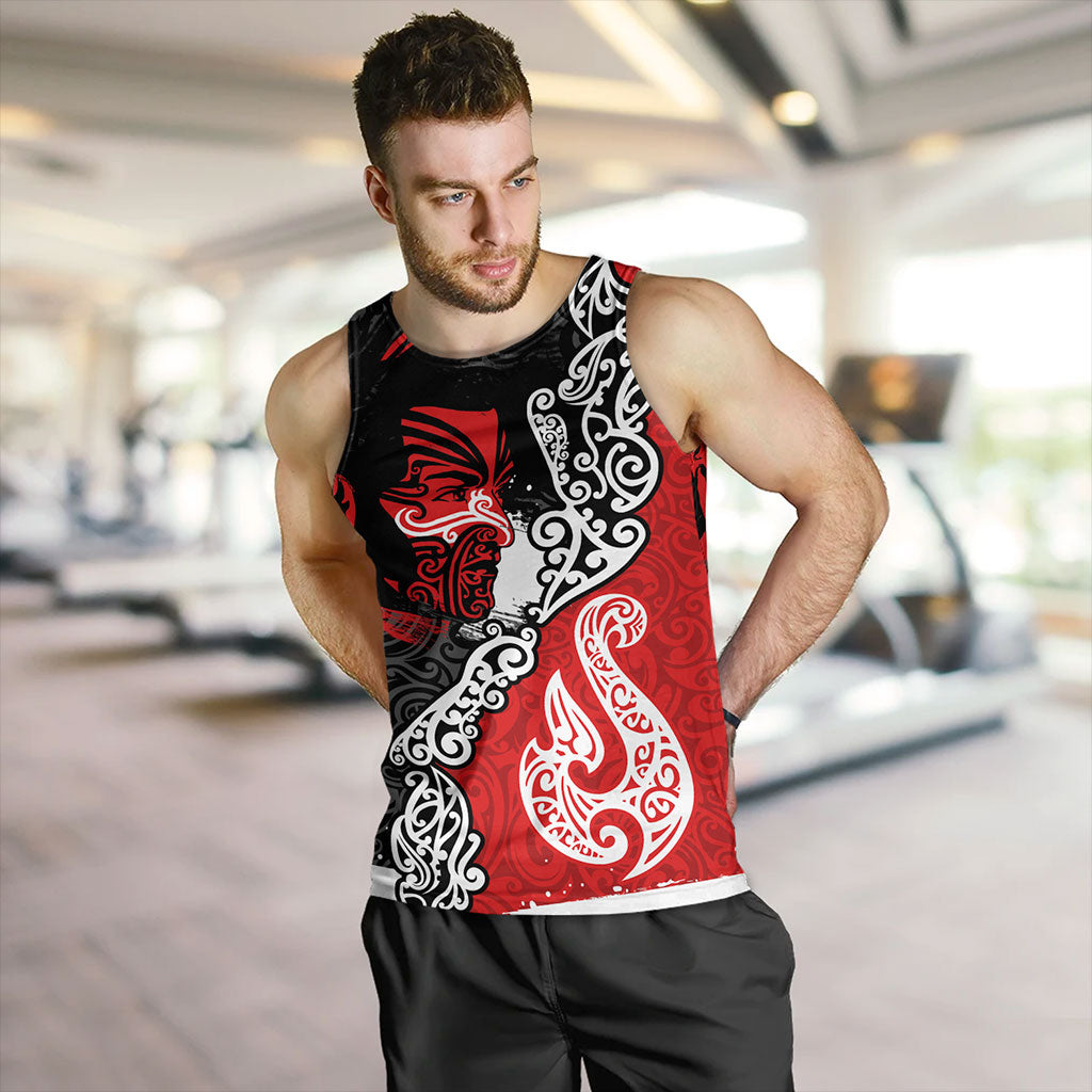 New Zealand Tank Top Maori People Of New Zealand Grunge Pattern