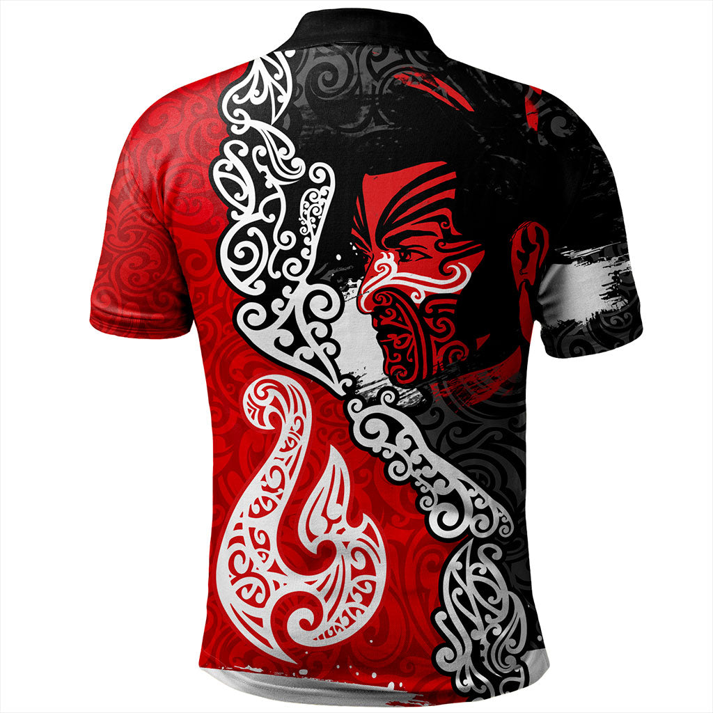 New Zealand Polo Shirt Maori People Of New Zealand Grunge Pattern