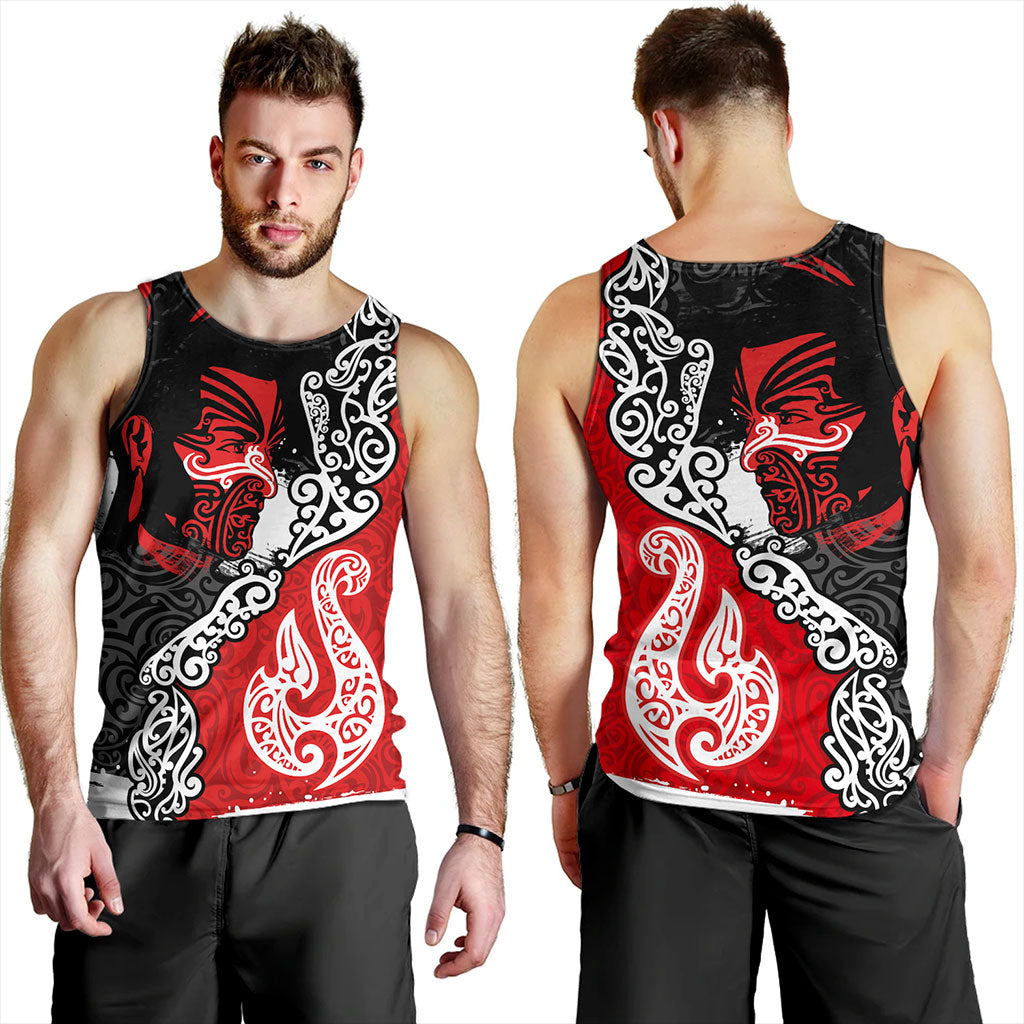 New Zealand Tank Top Maori People Of New Zealand Grunge Pattern