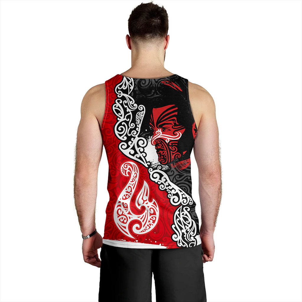 New Zealand Tank Top Maori People Of New Zealand Grunge Pattern