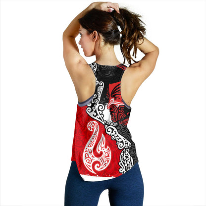 New Zealand Women Tank Maori People Of New Zealand Grunge Pattern