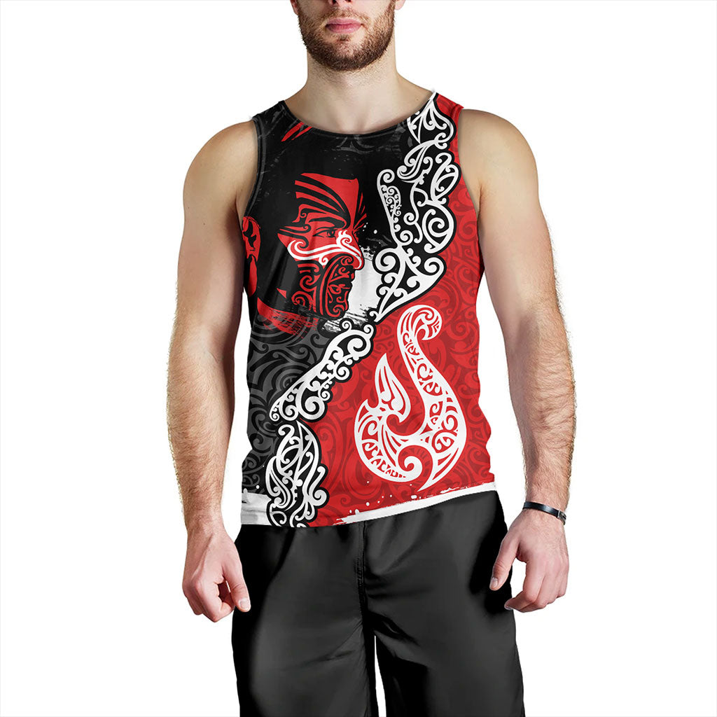 New Zealand Tank Top Maori People Of New Zealand Grunge Pattern