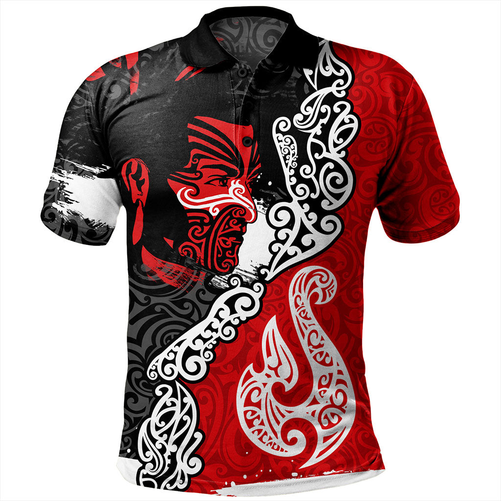 New Zealand Polo Shirt Maori People Of New Zealand Grunge Pattern