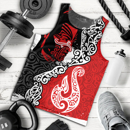 New Zealand Tank Top Maori People Of New Zealand Grunge Pattern