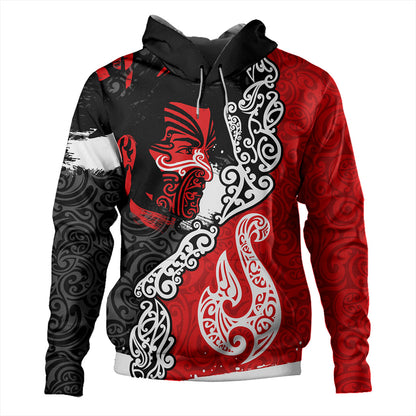 New Zealand Hoodie Maori People Of New Zealand Grunge Pattern