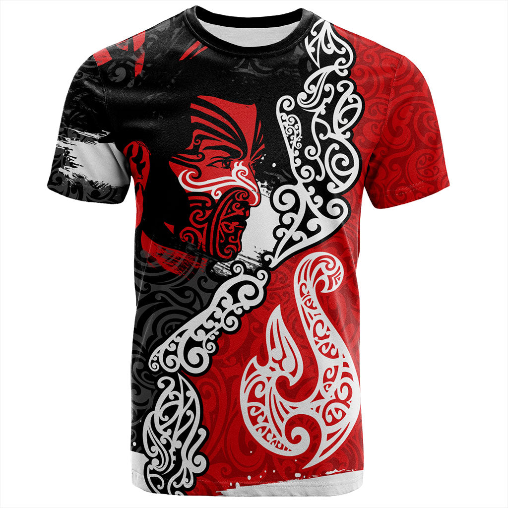 New Zealand T-Shirt Maori People Of New Zealand Grunge Pattern