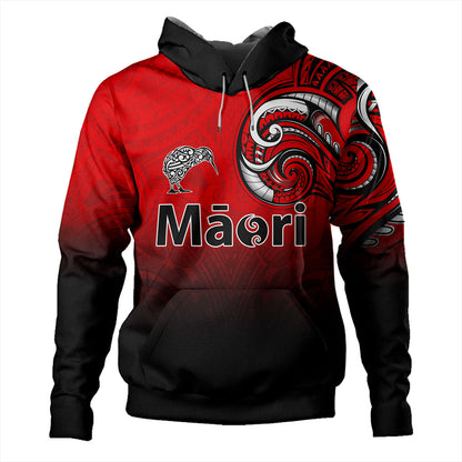New Zealand Hoodie Maori Kiwi Bird Tribal Style