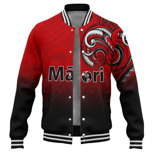 New Zealand Baseball Jacket Maori Tribal Style