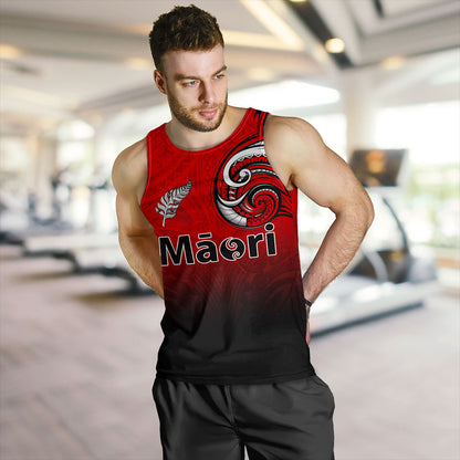 New Zealand Tank Top Maori Silver Fern Tribal Style