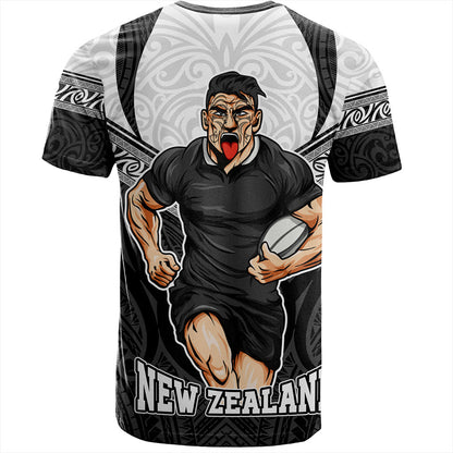 New Zealand T-Shirt Rugby Maori Tribal Sport Style