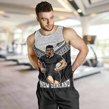 New Zealand Tank Top Rugby Maori Tribal Sport Style