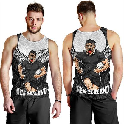 New Zealand Tank Top Rugby Maori Tribal Sport Style