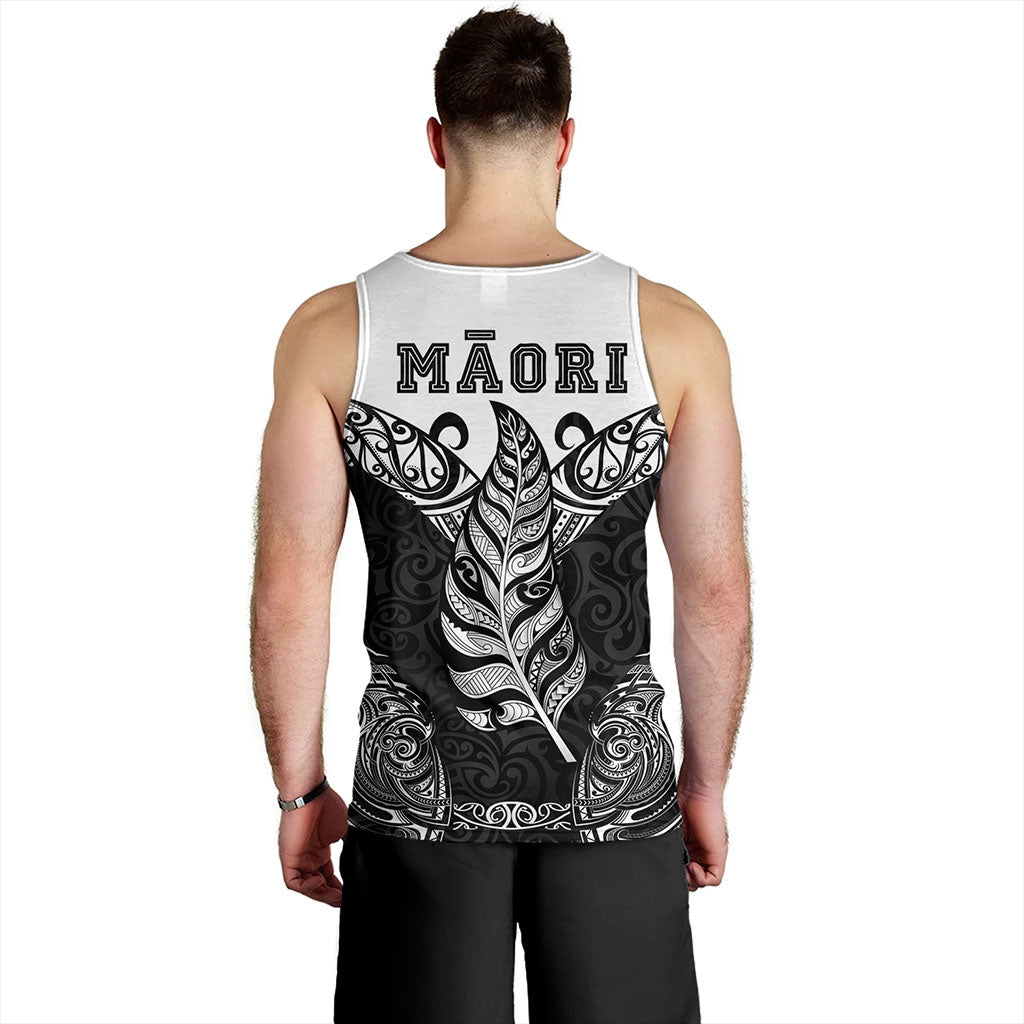 New Zealand Tank Top Maori Silver Fern Tattoo Tribal