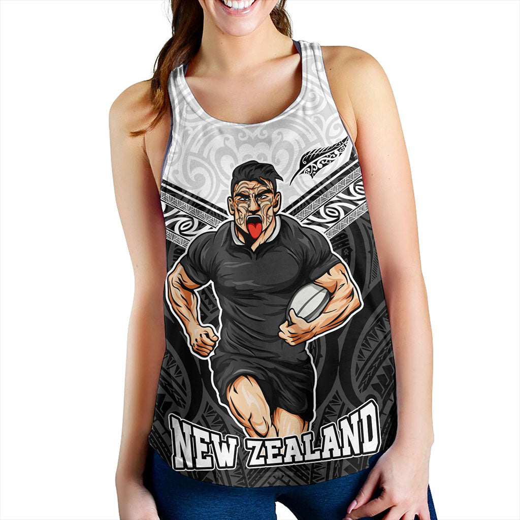 New Zealand Women Tank Rugby Maori Tribal Sport Style