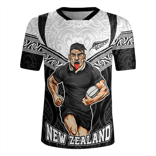 New Zealand Rugby Jersey Rugby Maori Tribal Sport Style