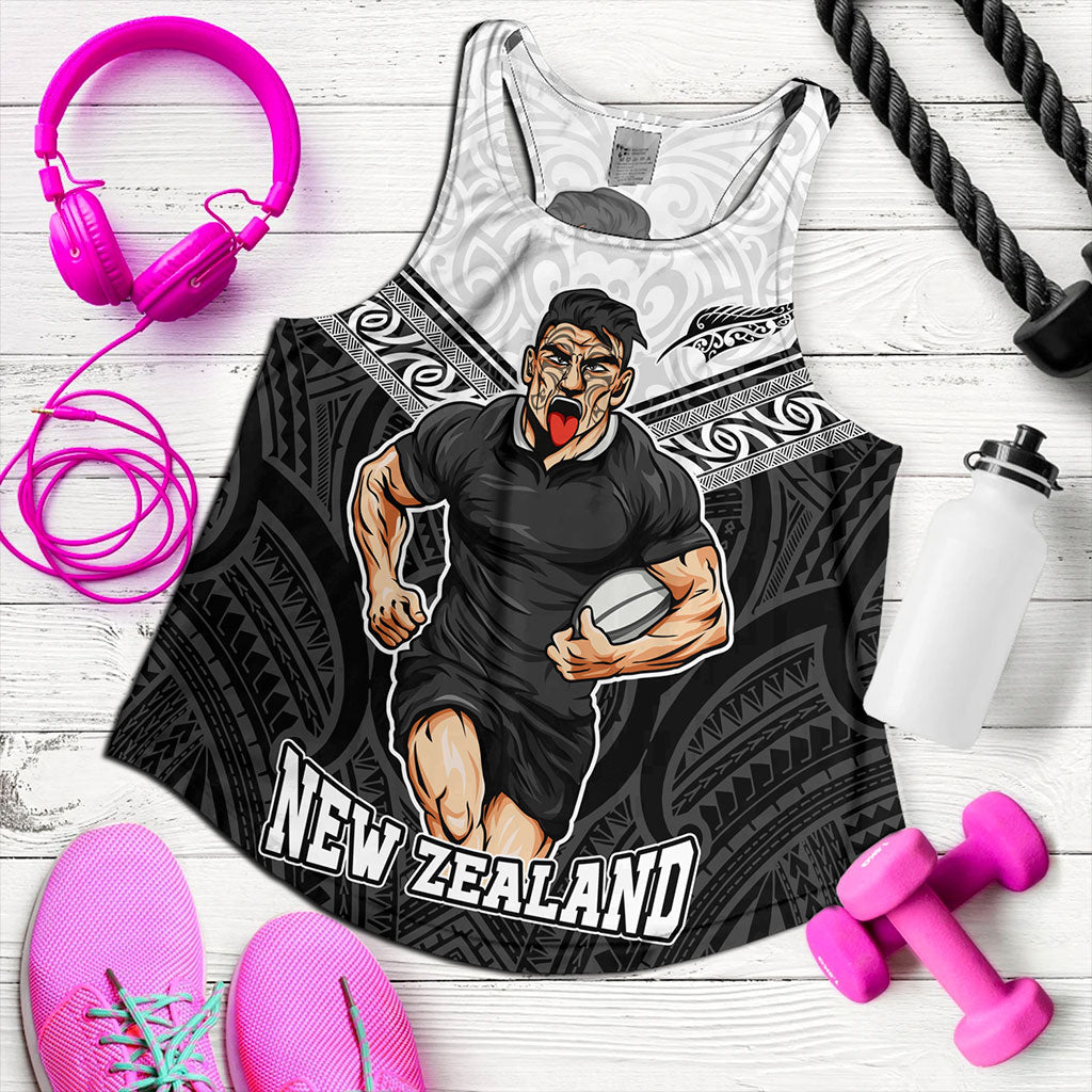 New Zealand Women Tank Rugby Maori Tribal Sport Style