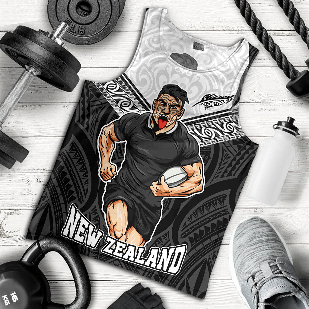 New Zealand Tank Top Rugby Maori Tribal Sport Style