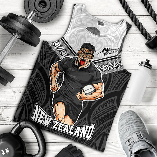 New Zealand Tank Top Rugby Maori Tribal Sport Style