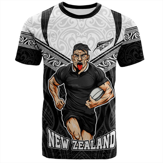 New Zealand T-Shirt Rugby Maori Tribal Sport Style