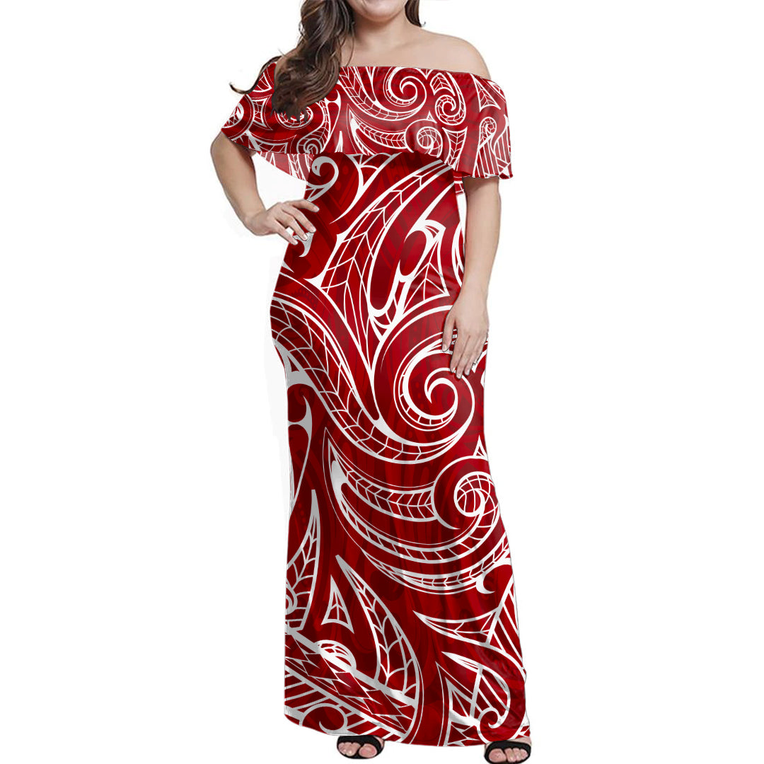 Polynesia Combo Dress And Shirt Maori Tribal Pattern