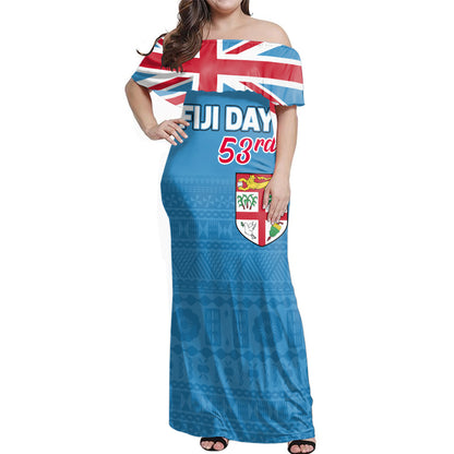 Fiji Off Shoulder Long Dress Independence Day 2023
